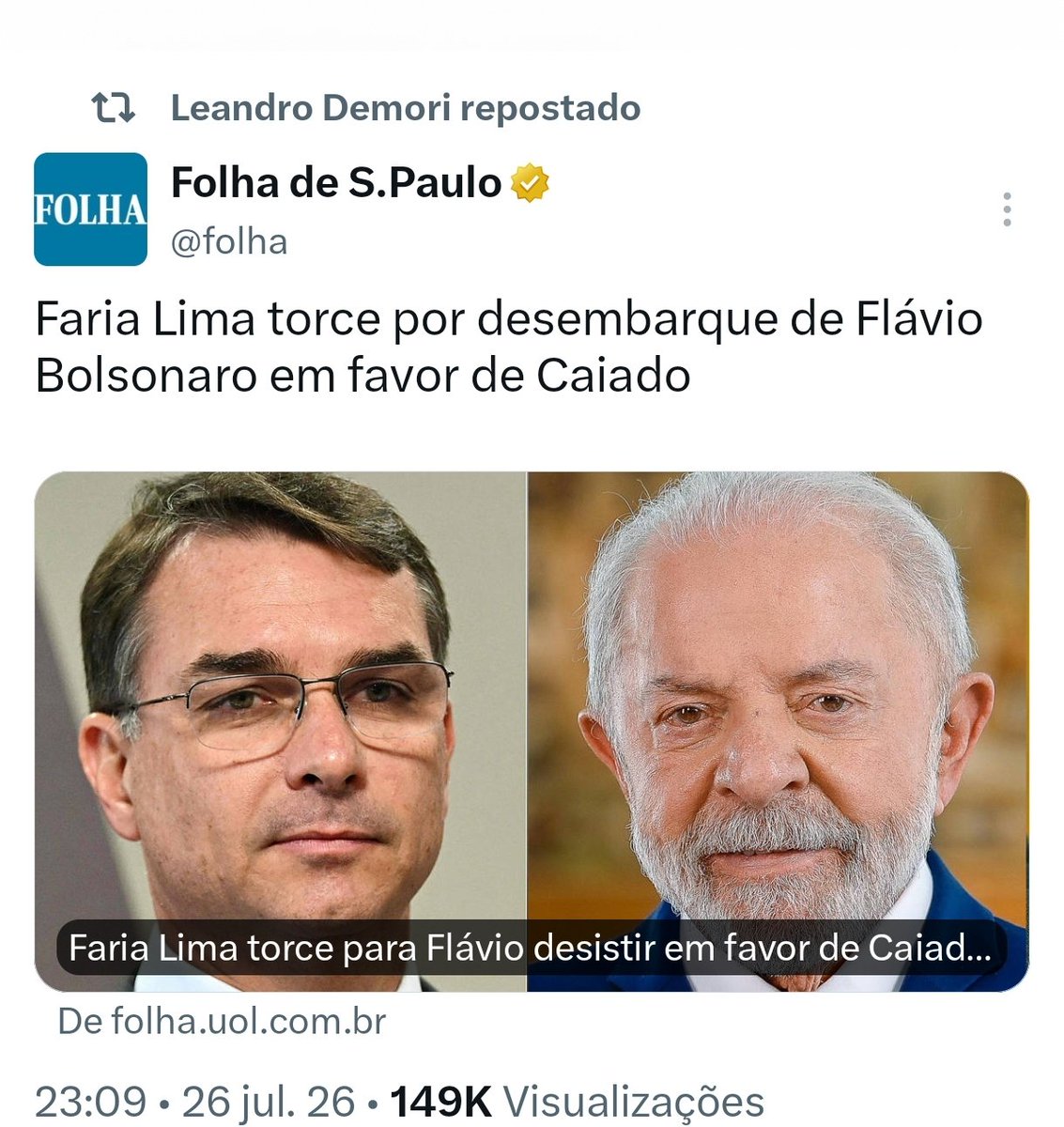 RobsonC2016's tweet photo. @o_antagonista Reclama para a Faria Lima, otário. https://t.co/NEvPf5eQMF