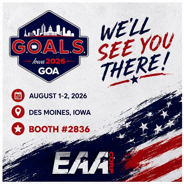 EAACorp's tweet photo. Heading to Des Moines! Catch us at G.O.A.L.S. August 1–2. Stop by Booth #2836 and say hello!

@goals_con
@gunownersofamerica https://t.co/6vJFhyaz7h