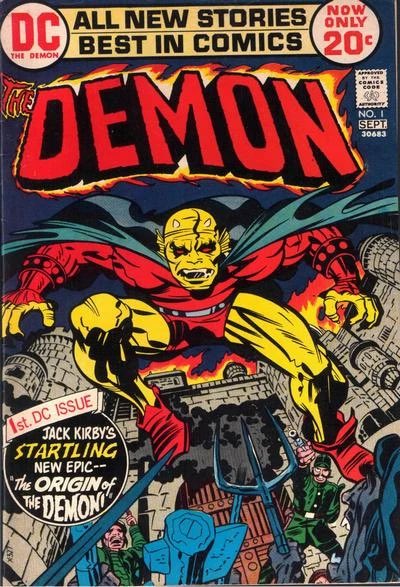 SpacewaySurf's tweet photo. whenever Etrigan is brought up i feel compelled to mention that Jack Kirby didn’t really enjoy writing him, thought him up in like 30 seconds, and only created him because DC needed a horror character to compete with Marvel in October https://t.co/DewkO54kU6