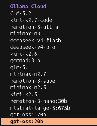 KaiNimma's tweet photo. @ollama Why keep minimax-2.5, 2.7, kimi2.5, and glm-5.1? 

Are you are not deprecating old models faster because you are still seeing traffic? people might have left them as default and forgot, please auto switch them over to newer models and free up resources... https://t.co/7j8oX7ERBY