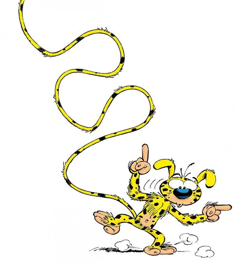 bluestiya's tweet photo. The fandom really doesn't need to reinvent the wheel with Hyun's "Chisung-ie" (치숭이) nickname when Marsupilami literally exists in this world 😁 #XLOV #엑스러브 https://t.co/cqPWQWCes9