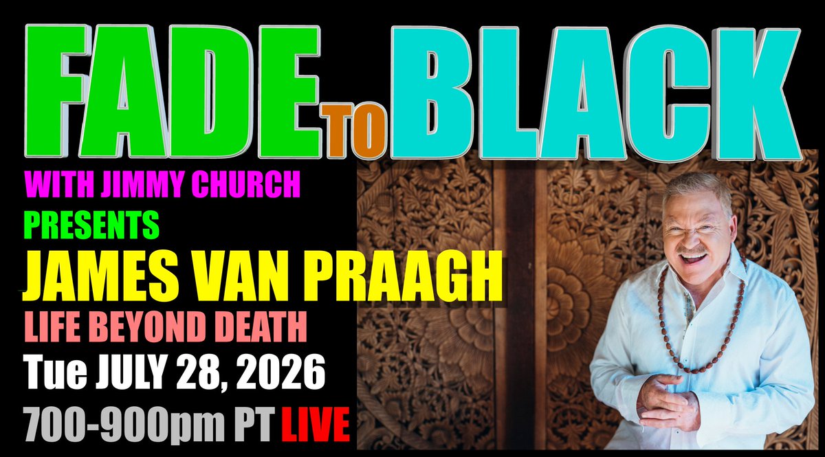 JChurchRadio's tweet photo. This Week on FADE to BLACK:

Mon: Patti Negri
 Old World Magick
Tue: James Van Praagh
 Life Beyond Death
Wed: Marc D'Antonio
 UFO Propulsion 
Thu: Cliff Dunning
 Ancient Civilizations

#f2b #media #ufo #breakingufo
#disclosure #conspiracy #radio https://t.co/MHHIRTTr2W