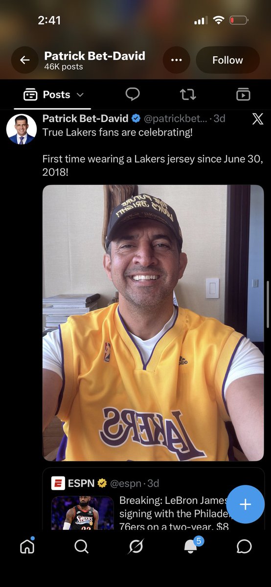 DVDJXX's tweet photo. Yankees minority owner tweeted this out when Bron signed with Sixers but yea we making shit up lmao https://t.co/6onQW1RYPb