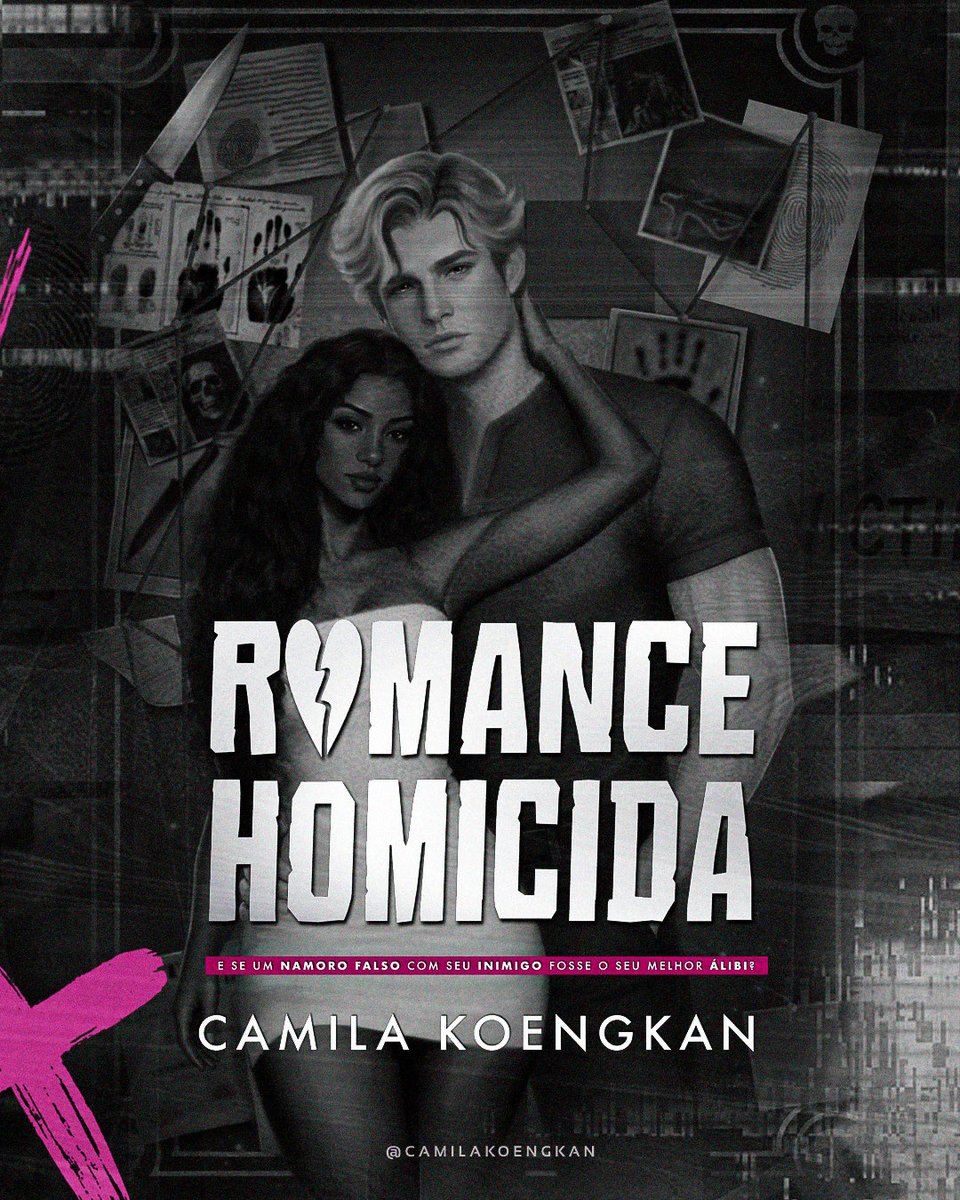 camilakoengkan's tweet photo. Acabei de perceber que ainda não tinha mostrado a capa do meu próximo livro aqui. Romance Homicida está cada vez mais perto. 💋🔪✨ https://t.co/uqhwvMAQuK