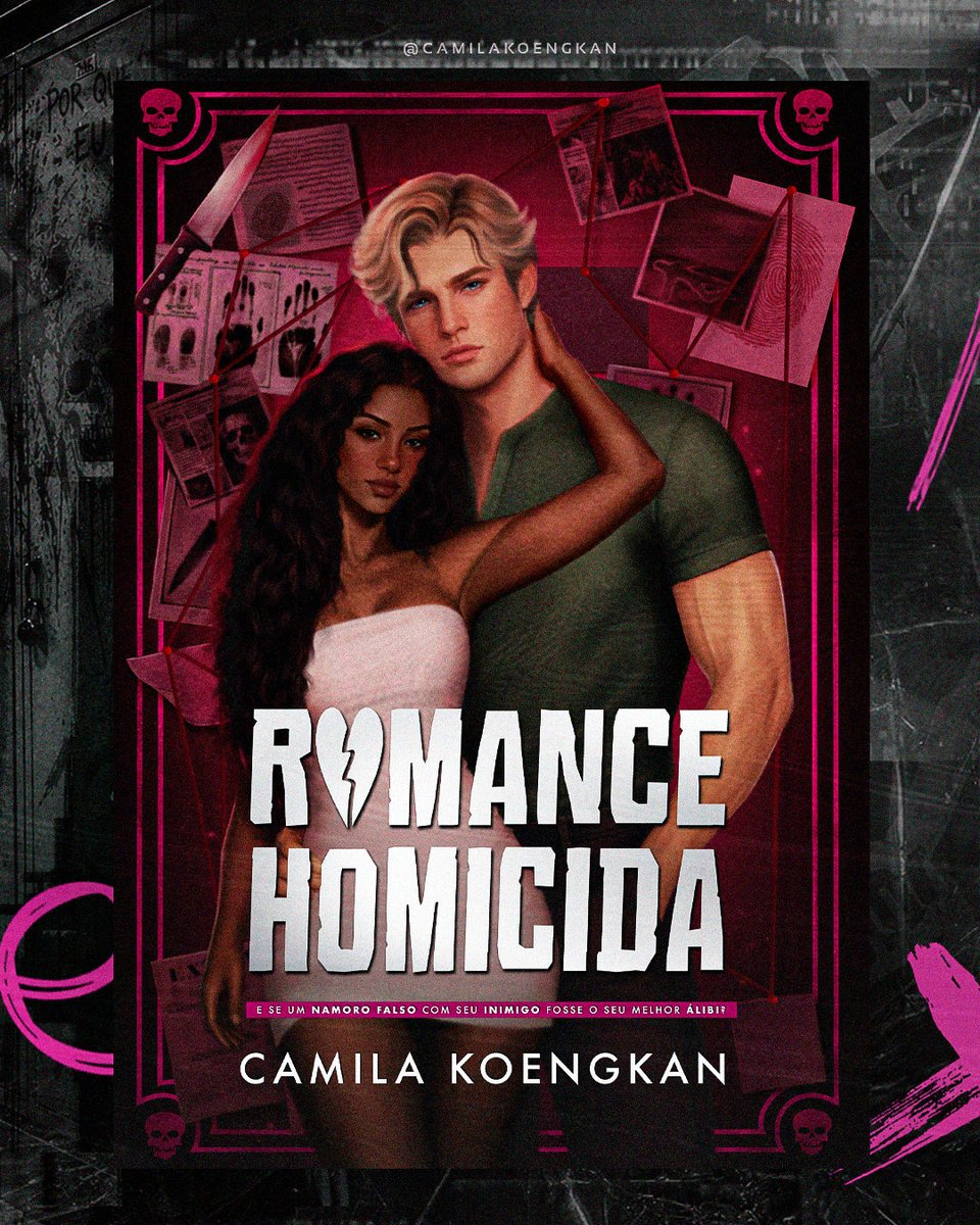 camilakoengkan's tweet photo. Acabei de perceber que ainda não tinha mostrado a capa do meu próximo livro aqui. Romance Homicida está cada vez mais perto. 💋🔪✨ https://t.co/uqhwvMAQuK