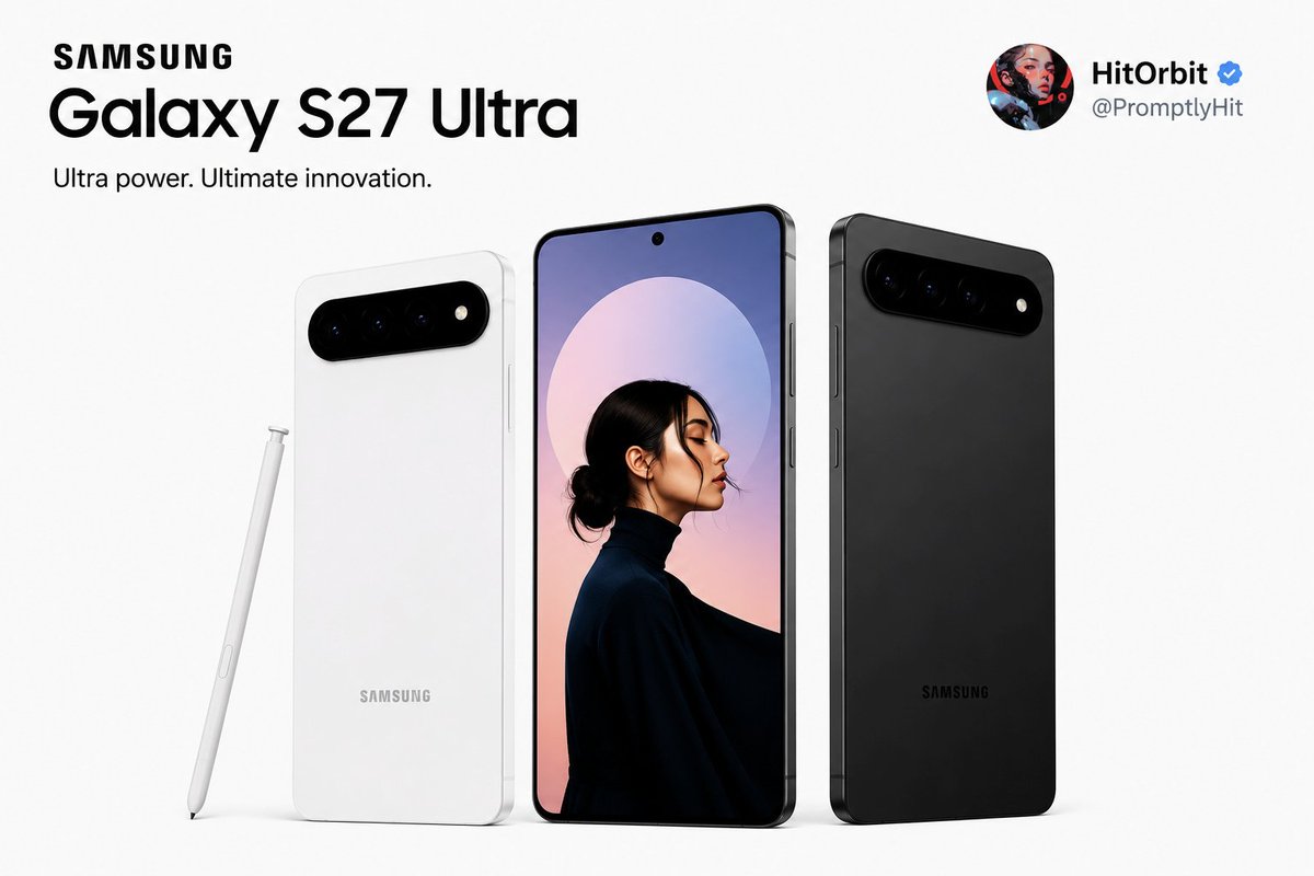 PromptlyHit's tweet photo. Samsung is going to have a good battery
🪫🪫🪫🪫✖️
🔋🔋🔋🔋
Samsung Galaxy S27 Ultra : 5700mAh🔋
#Samsung #GalaxyS27Pro #GalaxyS27Ultra #OneUI9 https://t.co/0L8GwPJCQB