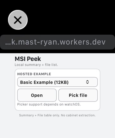 rmast's tweet photo. My 13 y/o cousin called me out when I said pymsi works in any browser. Pyodide doesn’t work on Apple Watch because no WebAssembly support… but a pure JS version could sorta work. 

Sadly, watchOS also has no support for a file picker. https://t.co/iTEEVKvQZr