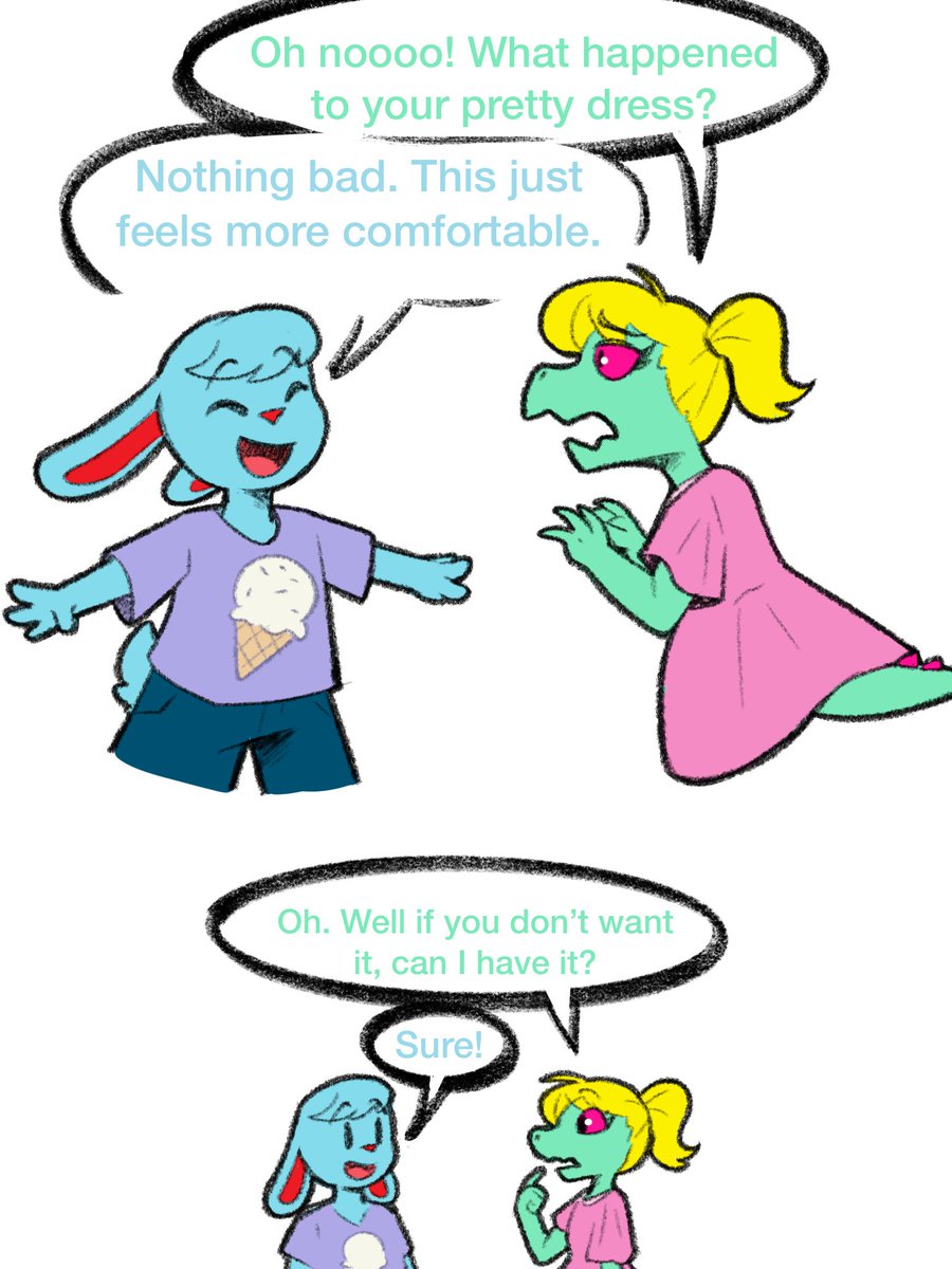 Jojodear2's tweet photo. Knowing the fate of Blue ears' and Bratty's friendship, yet still made this to make it hurt more.
#deltaruneㅤㅤㅤ https://t.co/tSVk0NfYhw