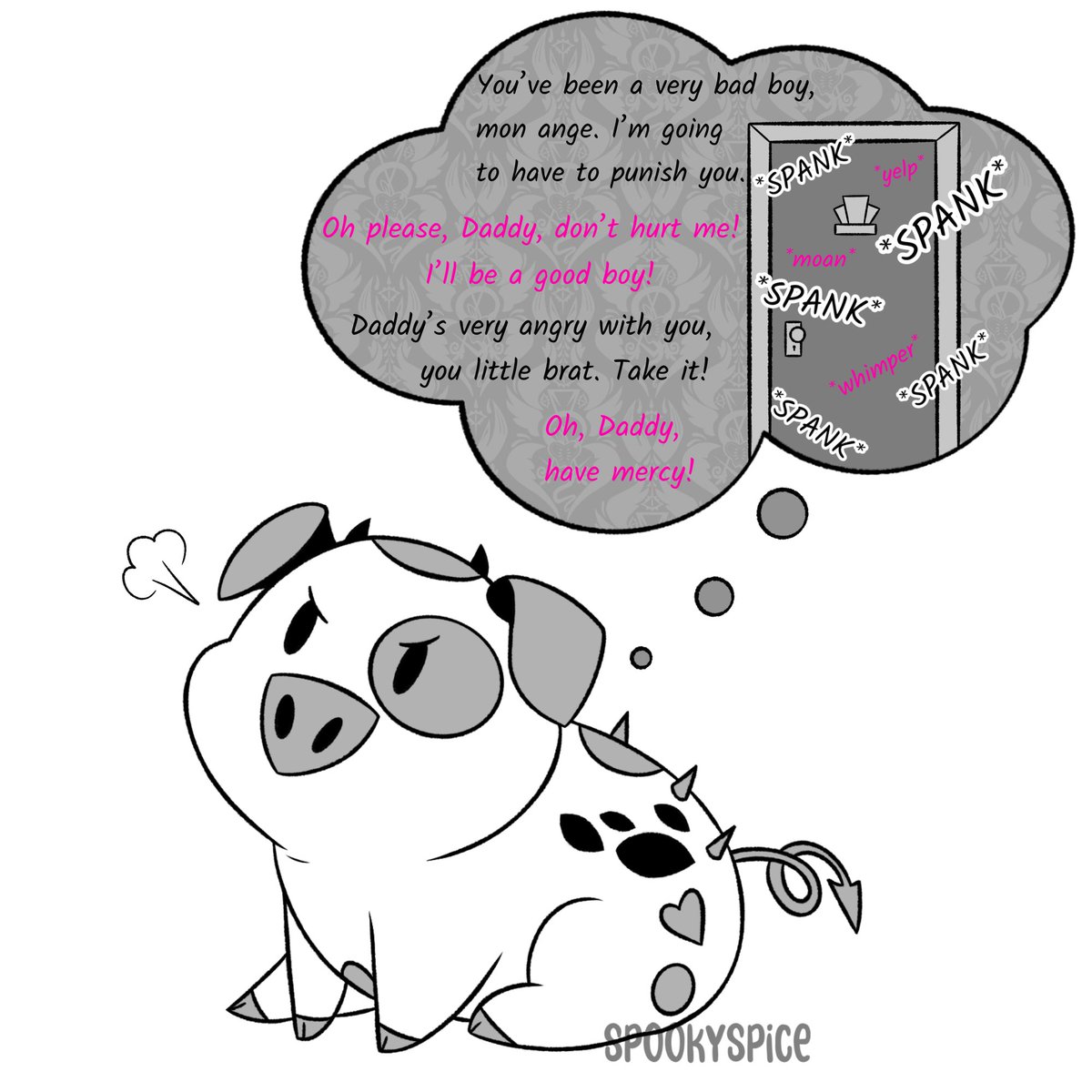 spookiespice's tweet photo. Nuggets became extra protective of Angel after that 🐷#radiodust https://t.co/G4dJVZo13s