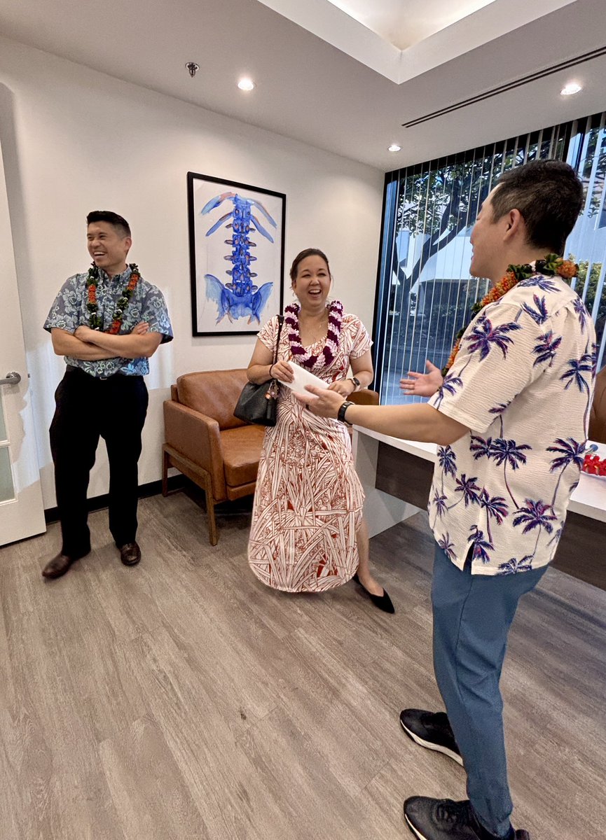 RepJillTokuda's tweet photo. I was glad to celebrate Excel Health’s new Honolulu clinic, bringing advanced spine and musculoskeletal care to more patients across Hawaiʻi. Expanding healthcare access across our islands remains a priority of my work in Congress. Care like this means less pain, faster recovery, and specialized treatment closer to home.