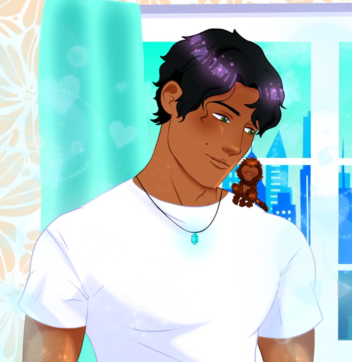 HaNicolee18's tweet photo. Gabe with his finger monkey Cheeto :3🤲🐒
#ocart #animeart #artmoots https://t.co/hwOF2fH2AA