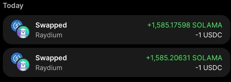 DailyInvestIntl's tweet photo. Day 603 (26.07.26) &amp; Day 604 (27.07.26)  
$SOLAMA  @SolamaSPL
Daily 1 USDC ($1) for SOLAMA coin until 2029
#SolamaArmy #DailyInvestIntl
#memecoin #cryptocurrency #crypto #DCA https://t.co/E2MQtzHNCL