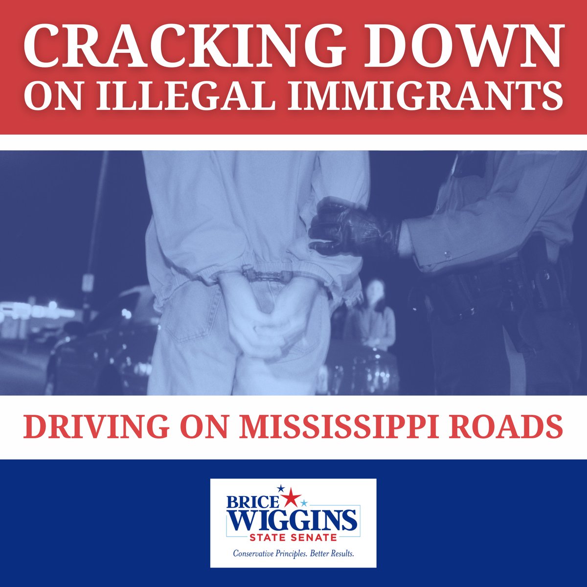 bricewigginsMS's tweet photo. Mississippi is cracking down on illegal immigrants driving on our roads. Under SB2322, certain out-of-state driver’s licenses are considered invalid for individuals who cannot prove they are in the country legally. One thing is clear: Mississippi will NOT be a sanctuary state. https://t.co/GwMliylzYp