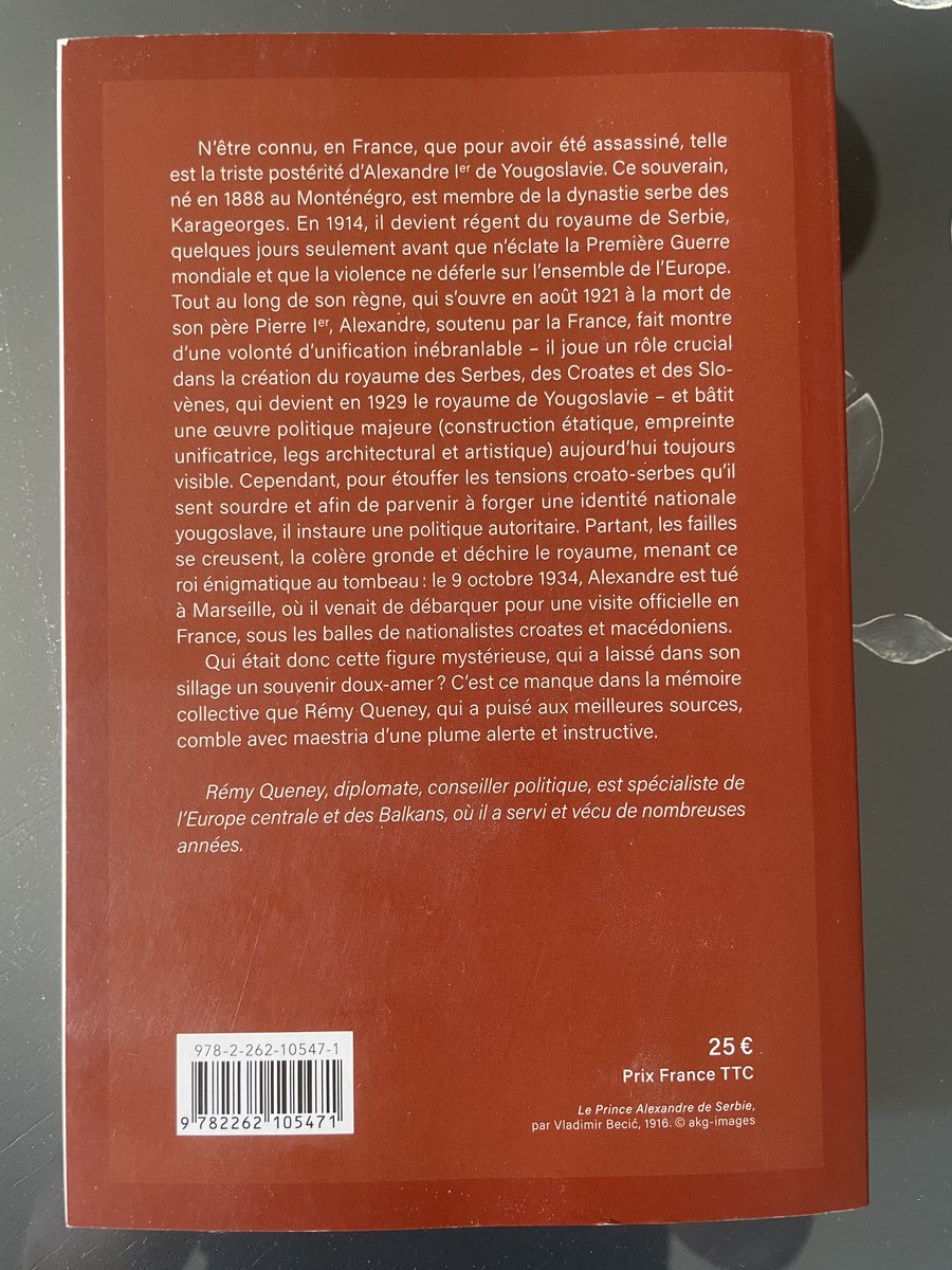 FranckAbed's tweet photo. Nouvelle lecture 📕
Alexandre Ier de Yougoslavie, livre écrit par @RQueney et publié chez les excellentes @EditionsPerrin
#Slave #Croate #Serbe #Balkans #Guerres #Monarchie #Marseille #Autocratie #Centralisation #Royaumes https://t.co/M9UlrI6aCE