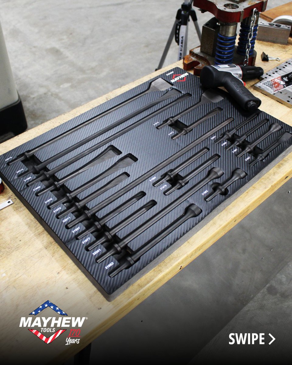 mayhewtools's tweet photo. Mayhew Foam Tray Sets are designed to help professionals keep essential tools protected, organized, and immediately accessible. 

Learn more about our Foam Tray Sets: https://t.co/80faagW3AU 

#MayhewFoamSets #MayhewTools #MadeInTheUSA https://t.co/JCazB18I2h