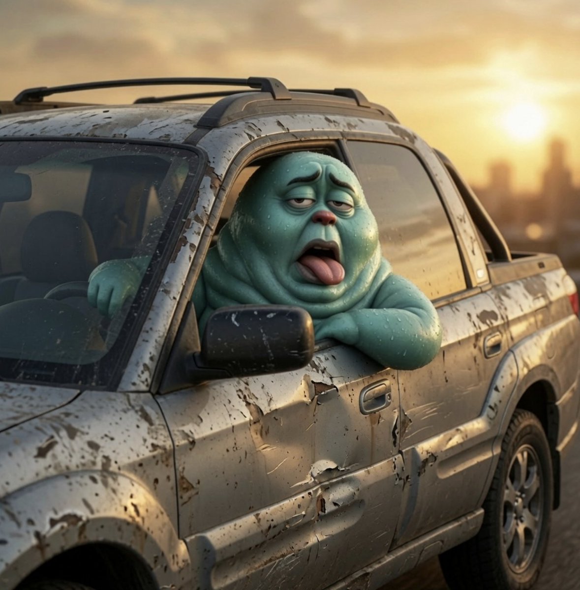 funkyehh_sol's tweet photo. Guy who owns a 2006 Subaru Baja wants you to know he doesn't like driving a Funky Ehhhhh. https://t.co/zpdc6qPYJU