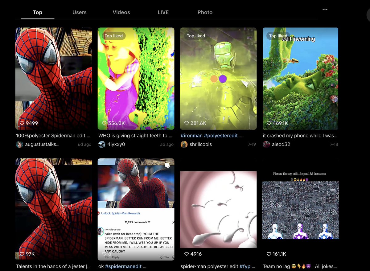 hidevvingshit's tweet photo. The “polyester Edits” trend is huge on TikTok

 but the OG coin looks like this and I think that’s the problem. 

That’s why I’m launching this coin and running it properly. 

DEX at 10K 

Just check TikTok this trend is HUGEEE 
400k likes in 4 days 
https://t.co/s06TU3z0ag https://t.co/tkZX8vg6uT