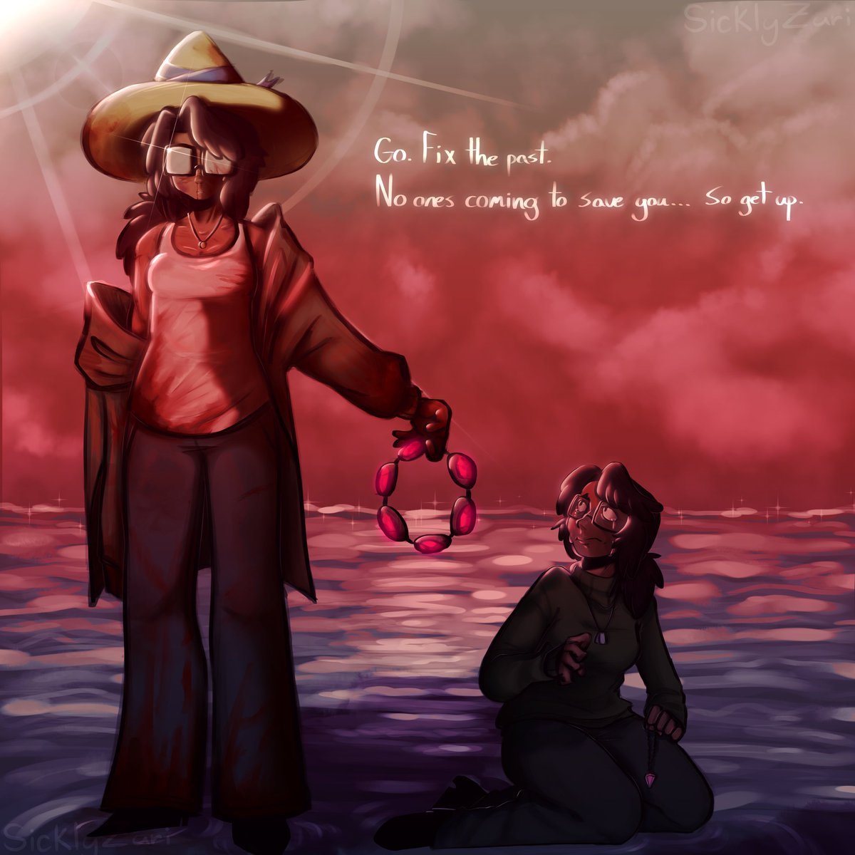SicklyZuri's tweet photo. “ I’ll do whatever it takes, just so you can look at me again and not see the monster I once was. The one who ruined everything. “
.
.
.
.
#adventuretime #adventuretimeau #alternateuniverse #art #digitalart https://t.co/O8ox2cgKDN