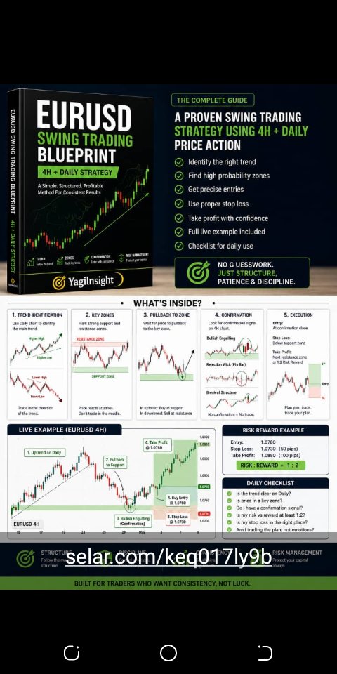 yagiinsight's tweet photo. If you're ready to approach the market with a clear plan instead of hope, I bring to you this "Swing Trading Guide", inside you'll learn how to:  Find quality trade setups, Plan your entries and exits, Manage risk consistently, and Avoid common mistakes. https://t.co/RtA4VgOIoN https://t.co/tiSbVXBF6G