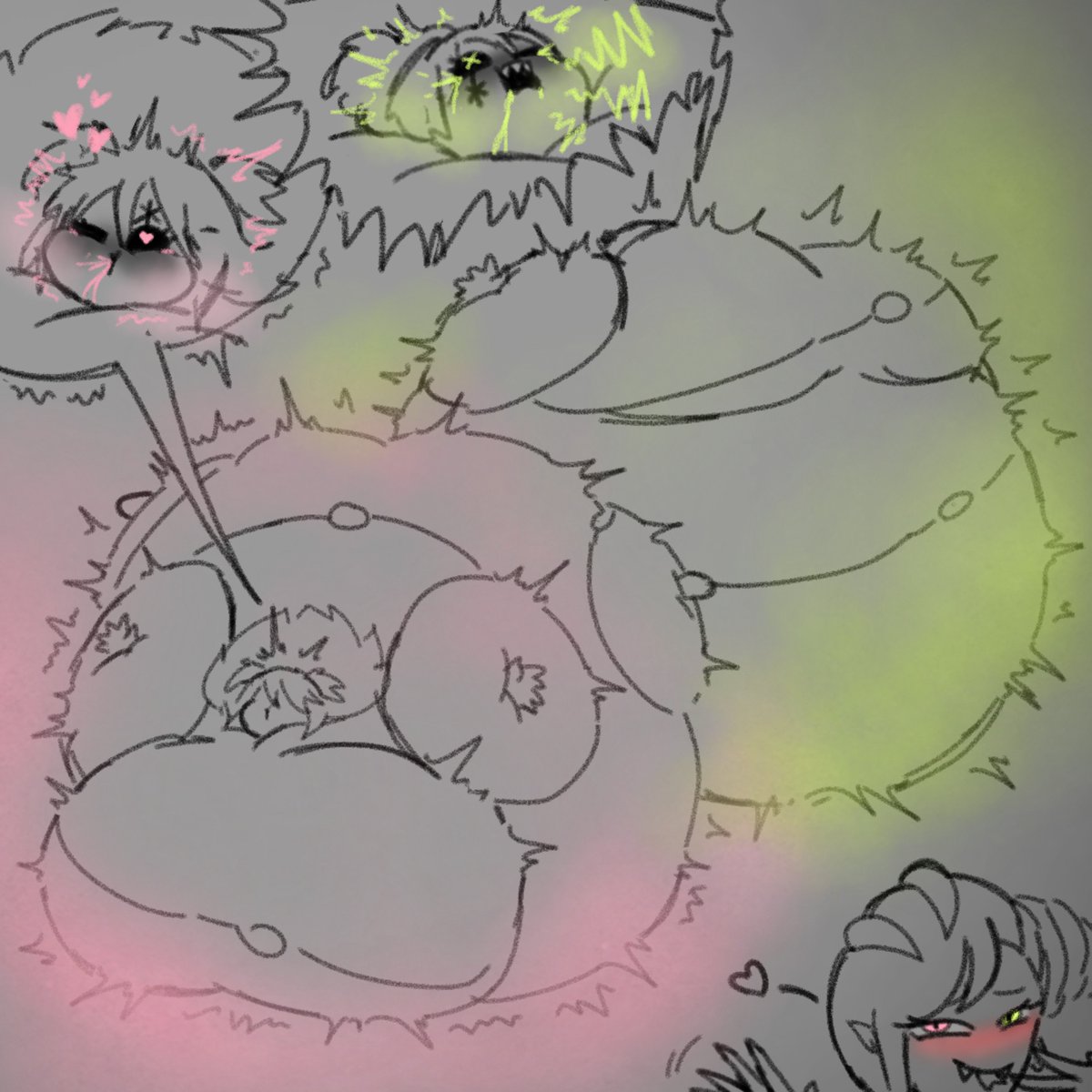 BB1010_'s tweet photo. [CW : Body Inflation, Gassy]

She can also detect someone who has touched her gas and find and subdue asteroids hiding in the city

But Irina is busy with her main job, so she occasionally does it compared to other gas giants https://t.co/c8CcnCFryk