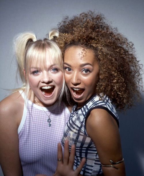 neonnostalgia's tweet photo. emma and mel b still making silly faces together 30 years later <3 https://t.co/cS7fMtj9MW