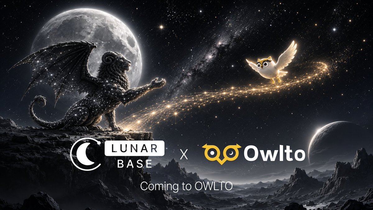 LunarBaseX's tweet photo. Bridge over, and we'll be there to meet you

LunarBase is coming to @Owlto_Finance

Cross chains, land on better trades https://t.co/9IgtArUifJ