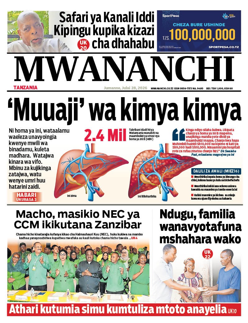 MwananchiNews's tweet photo. 💻 Unapendelea kusoma mtandaoni? 
Tembelea https://t.co/3nZ2luy5Qn kupata nakala yako ya kidijitali au Pakua app ya #MwanaClick kupitia #GooglePlay au #AppStore.

#TunawezeshaTaifa https://t.co/4FdcjctWfz