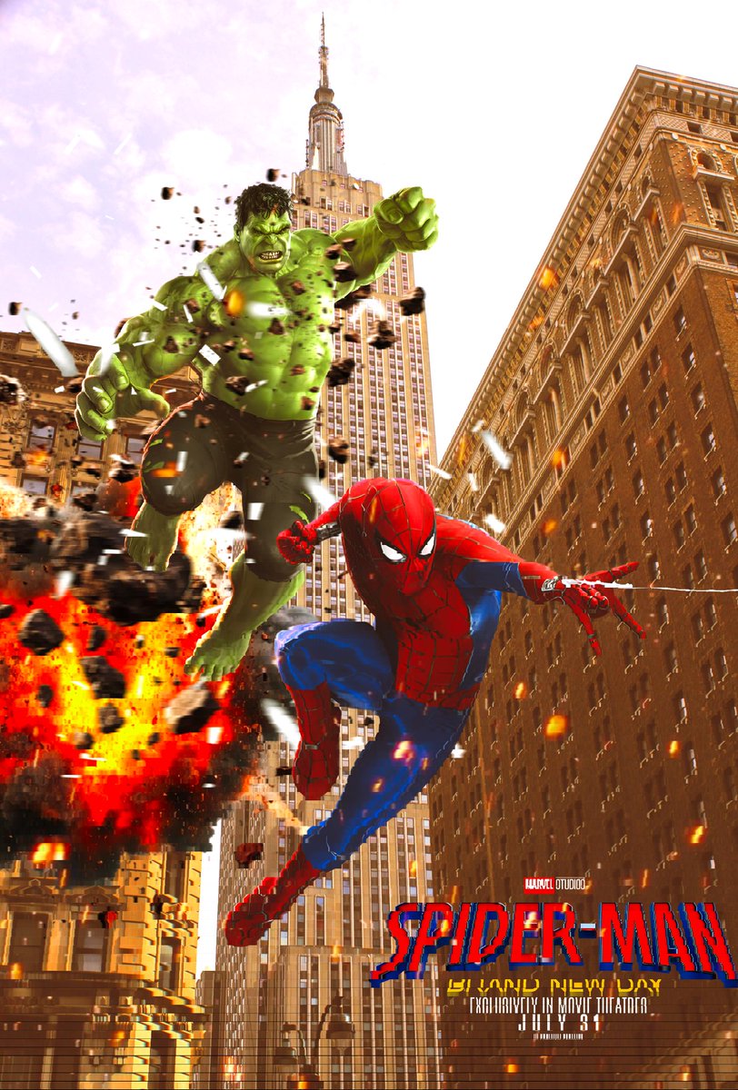 Africqn_Giant's tweet photo. Here's a movie poster I created for spiderman brand new day #spiderman ##brandnewday #movieposter https://t.co/ModHyHndh8