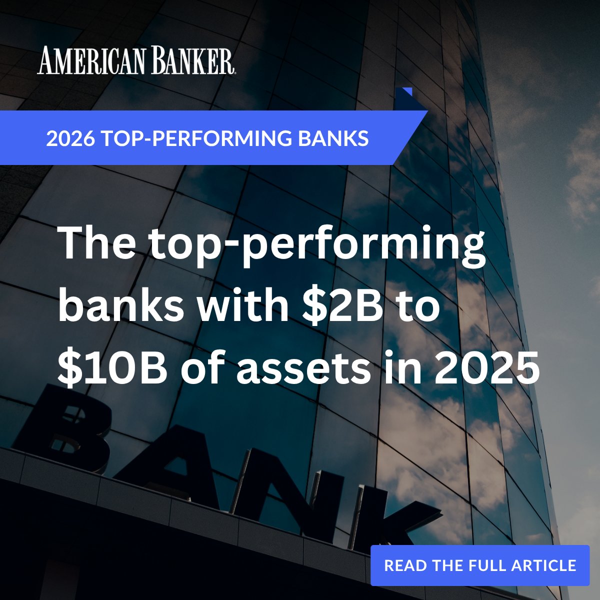 AmerBanker's tweet photo. The 20 top-performing #banks in the $2 billion to $10 billion asset tier posted an average net interest margin of 3.57%, a sign of strong profitability in their core lending operations. Find the full list here: https://t.co/SJHat9yiFu #BankAssets https://t.co/mAoOJsgC6Y