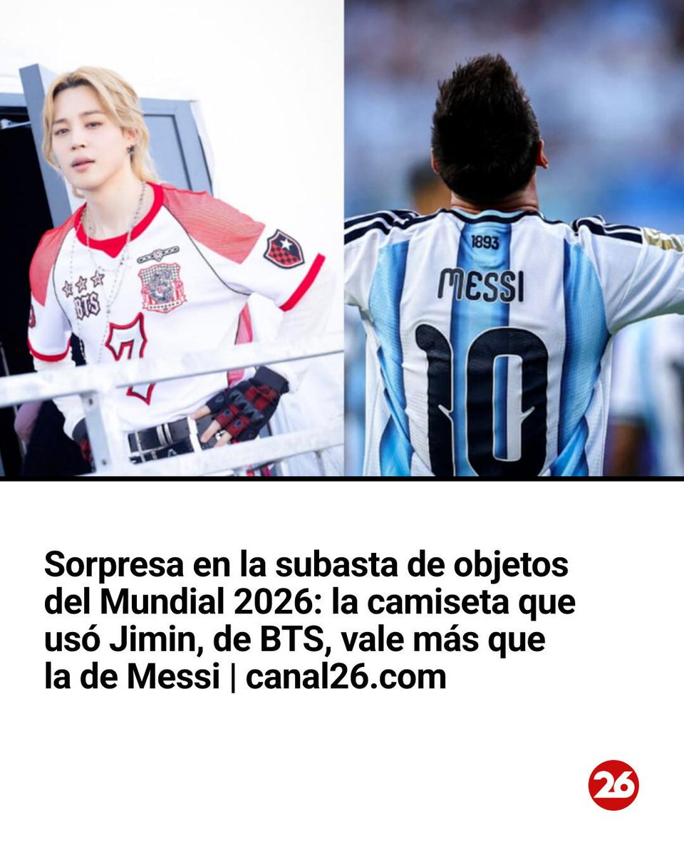 canal26noticias's tweet photo. El remate reúne objetos de artistas y futbolistas con fines solidarios. https://t.co/snIUxYDerK