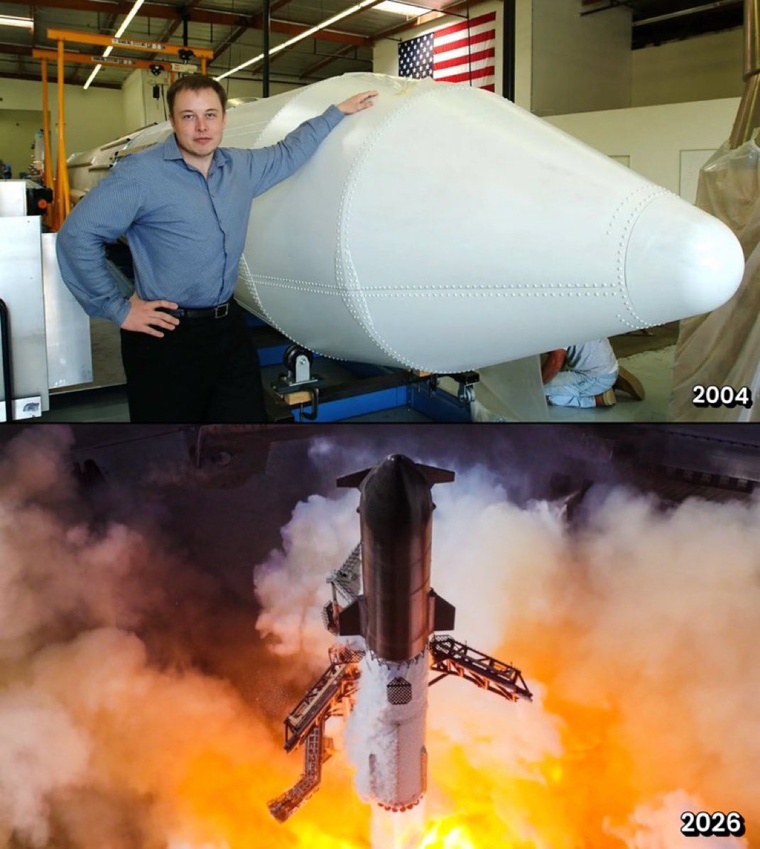 MayeChatsz7's tweet photo. These two photos were taken 22 years apart https://t.co/jQJjRu6zO4