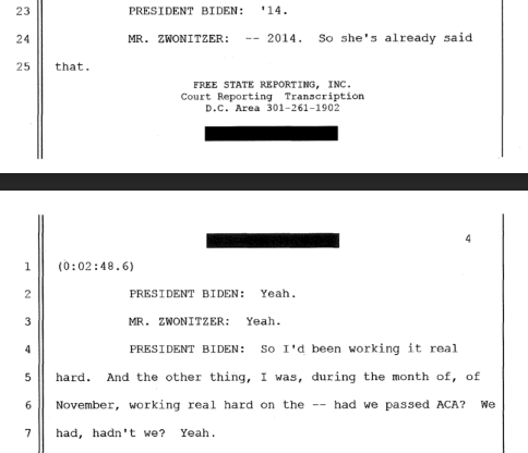 MarshallYates_'s tweet photo. By 2017, Biden had forgotten the year that Obamacare passed.  Biden asked the ghostwriter if ACA had passed by November 2014. That's their signature piece of legislation under Obama AND Biden forgot when it passed. Biden wasn't all there by early 2017. @ItsYourGov https://t.co/KjaRcYLKZV