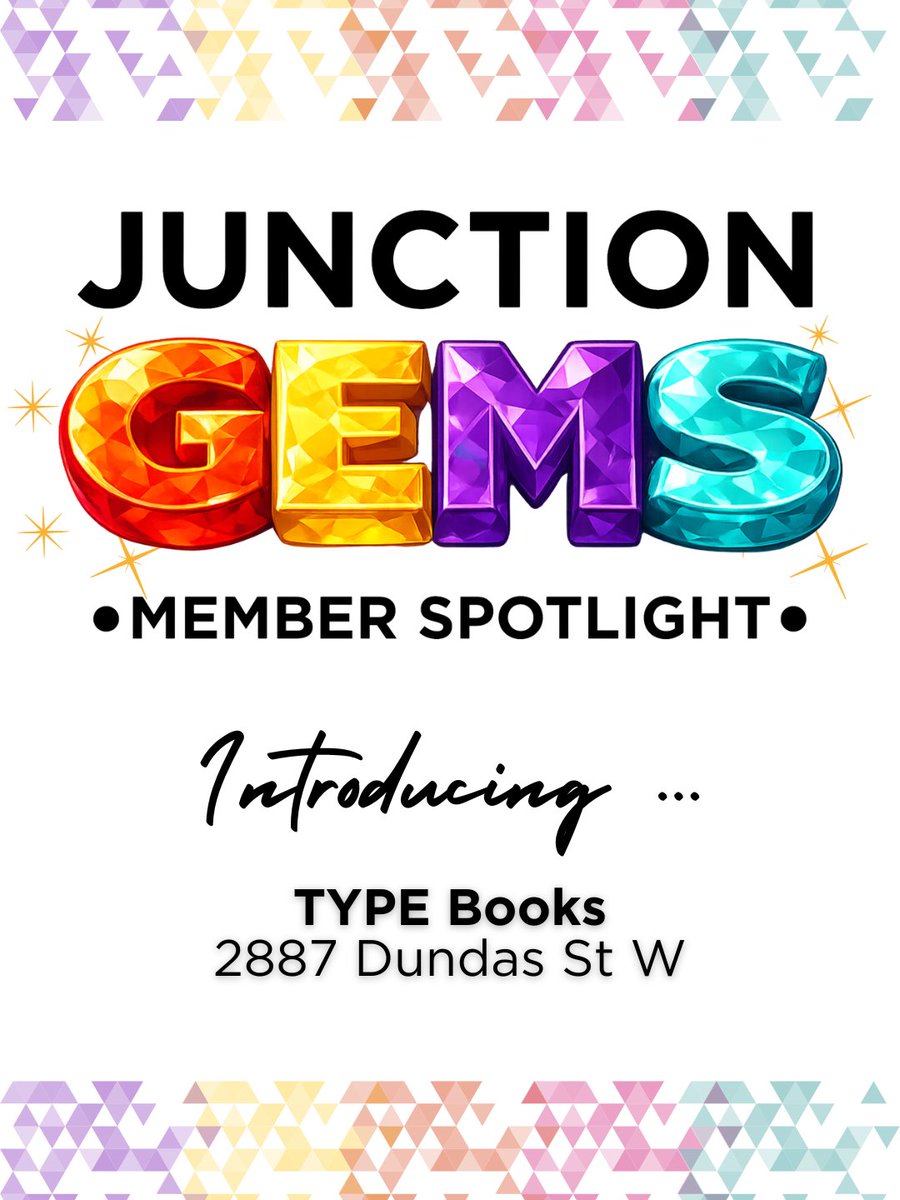 TorontoJunction's tweet photo. ✨ JUNCTION GEM: TYPE BOOKS ✨
📍 2887 Dundas St W
📞 416-761-9973
Open seven days a week.
#JunctionGEM #MemberSpotlight #JunctionTO #TYPEBooks #TorontoBookstores #IndependentBookstore #ShopLocal #ShopTheJunction https://t.co/BDDciQaR1N