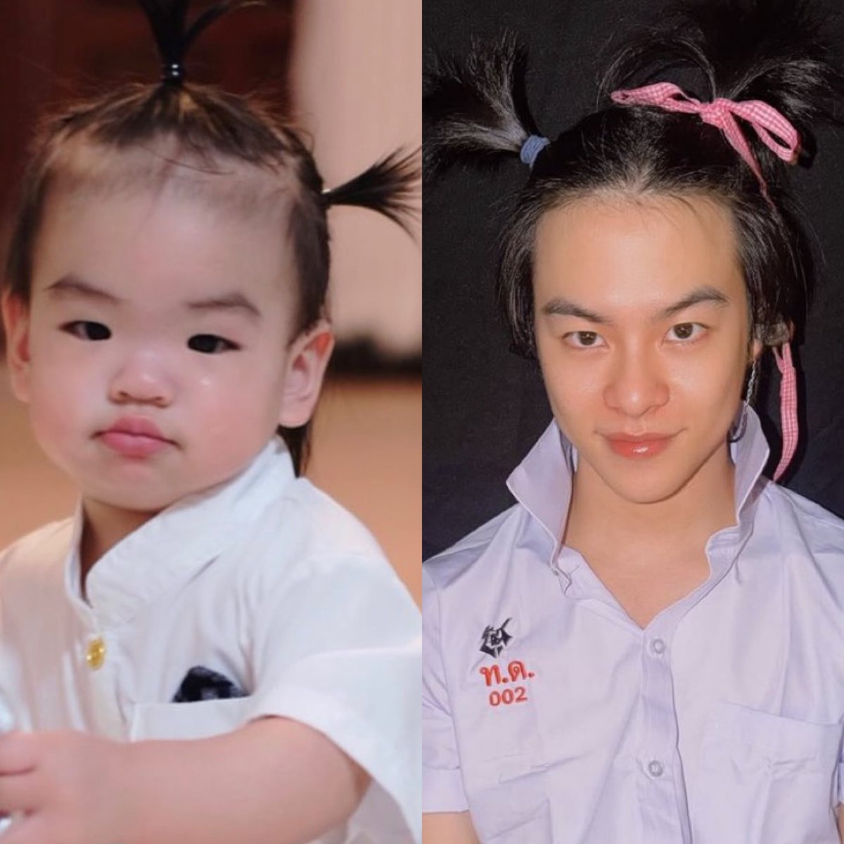 fullmoon_pwscu's tweet photo. ตอนเด็ก                                 ตอนโต https://t.co/ARjVvfm2Kk