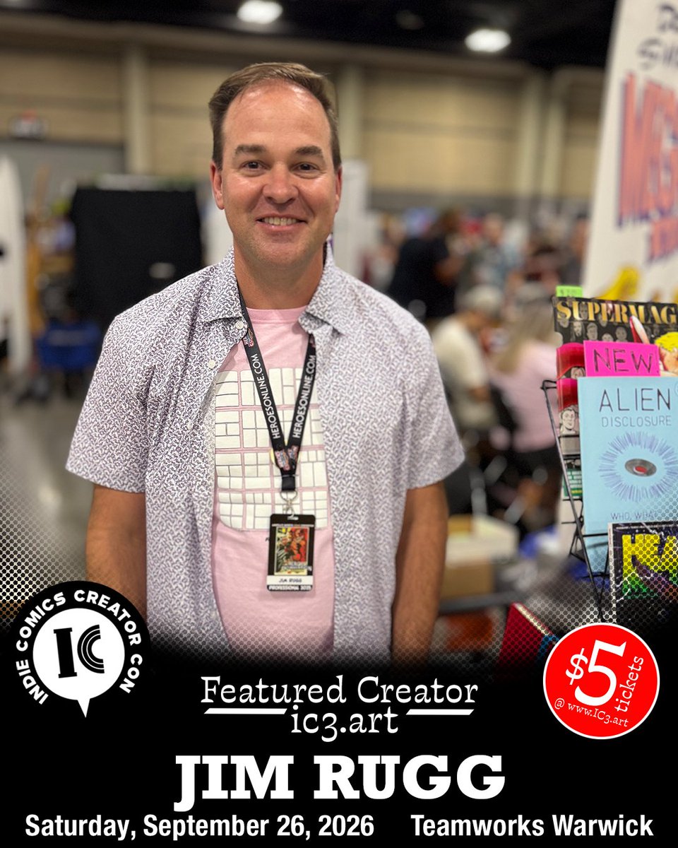 matthewsardo's tweet photo. The indie comics powerhouse has arrived! Eisner Award-winning cartoonist Jim Rugg (@jimruggart) is coming to Indie Comics Creator Con Providence!
More info here: https://t.co/2kFAAWZgT8
#indiecomics #makemorecomics #readmorecomics https://t.co/KEHITAGvvK