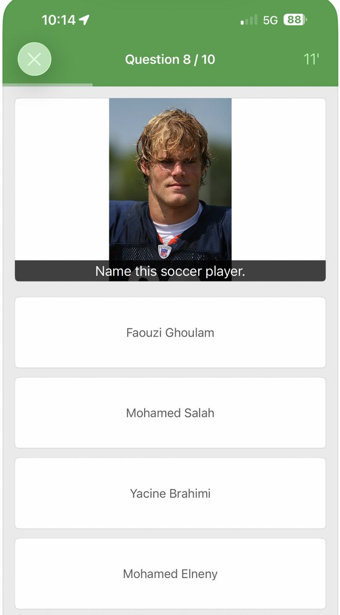KyleBrandt's tweet photo. Preparing for ESPN Jeopardy, I got some sports trivia apps. 

This one totally stumped me 🤷🏻‍♂️ https://t.co/6V1WsuXfLx