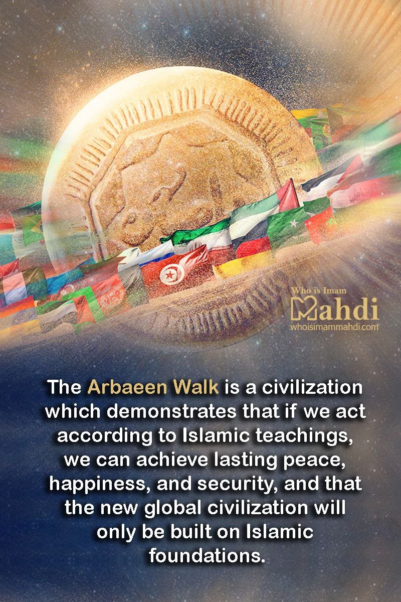 hamideh_shi's tweet photo. @c_polatt The goal of Arba'een is to attain the 'rank of humanity':  
Preferring Allah and Ahlulbayt (AS) above all else.  
This walk is a preparation for the reappearance,  
for people whose hearts become the home of Imam Mahdi (AJ).
https://t.co/58PhS6003y https://t.co/6TEM6mMBWb