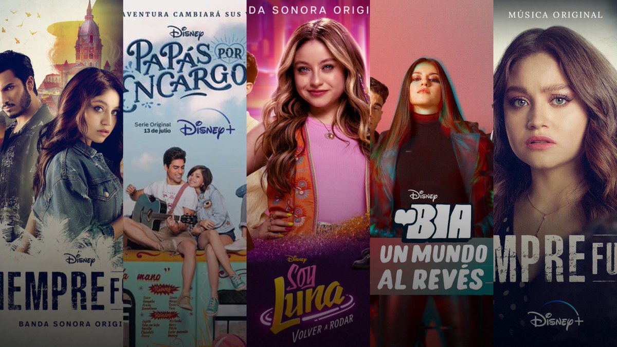 karolsoncharts's tweet photo. Albums/EP’s de series originales de Disney Plus con MÁS streams en Spotify:

#1. “Siempre Fui Yo” — 12.3M
#2. “Papas Por Encargo” — 5.9M 
#3. “Soy Luna: Volver A Rodar” — 5.5M (NEW) 
#4. “Bia: Un Mundo Al Revés” — 5.4M (-1)
#5. “Siempre Fui Yo 2” — 4.7M https://t.co/73gSAc4yL2