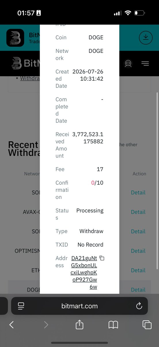 Tom23634048's tweet photo. @BitMartExchange
I am publicly calling for immediate attention regarding my locked funds on BitMart.
I trusted this platform and deposited a significant amount of my personal savings here. These funds are not just numbers on a screen — they are my family’s hard-earned money and represent years of savings.
My withdrawal requests have been stuck in “Processing” status for a long time. Despite waiting and attempting to resolve this throughnormal channels, I have received no clear explanation, no effective action, and my fundshave still not been returned.
Even if BitMart is shutting down, suspending services, or facing operational issues, customers have the right to receive their own legitimateassets. A platform’s difficulties do not eliminate its responsibility to its users.
I am requesting BitMart to immediately provide a transparent explanation and process my withdrawals without further delay.
If this matter is not resolved, I will continuepursuing all available legal channels and filing complaints with relevant U.S. state regulatory authorities and consumer protection agencies to defend my rights.
I also ask the crypto community and affected users to help share this message and bring attention to this issue. No customer should be left withoutaccess to their own funds.
Please help repost and tag @BitMartExchange so that this situation receives the attention itdeserves.
#BitMart #Crypto #ConsumerProtection #DigitalAssets #Withdrawals