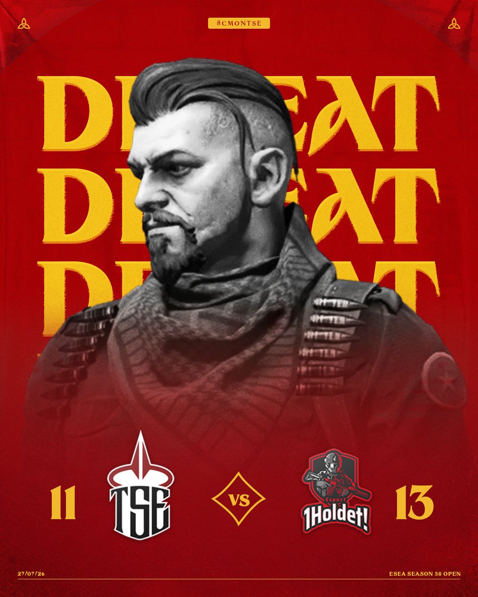 TSE_gg's tweet photo. Couldn't lock it down this time.

A narrow defeat brings our @ESEA Season 58 record to 3-2.

⚔️ @untiltabl3
⚔️ @cs2pero
⚔️ @Schurkee 
⚔️ @Zentox_Fps
⚔️ sDtheGamer (sub)
⚔️ @PikassoCS (C)

#CMONTSE https://t.co/MEg8JPn72X