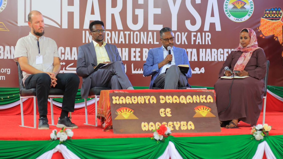 LGIRHargeisa's tweet photo. Pleased to join the 19th Hargeisa Book Fair panel on the Horn of Africa, where we explored geopolitical shifts, maritime disputes, &amp; governance crises. Many thanks to the organizers, panelists, and Sahra Hassan for facilitating such a memorable discussion.  Photo Credit@HIBF2026. https://t.co/RT1sFhQGyt