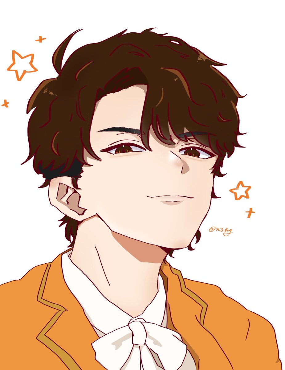 n_3jin's tweet photo. じんくんの伸びてきた襟足がすごく好き。

 #モナキ 
 #ナモナキアート https://t.co/2QPkpZX9b0