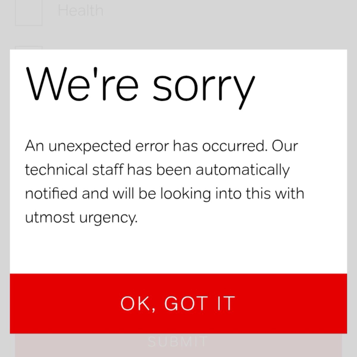 shubham_2001x's tweet photo. @airtelindia @Airtel_Presence
I'm unable to turn off DND on my Airtel number. Whenever I try through the MyAirtel app, it shows this error: "An unexpected error has occurred." Technical team has been notified but it's been stuck for a while now. 

Please help! https://t.co/iyMmJUDG52