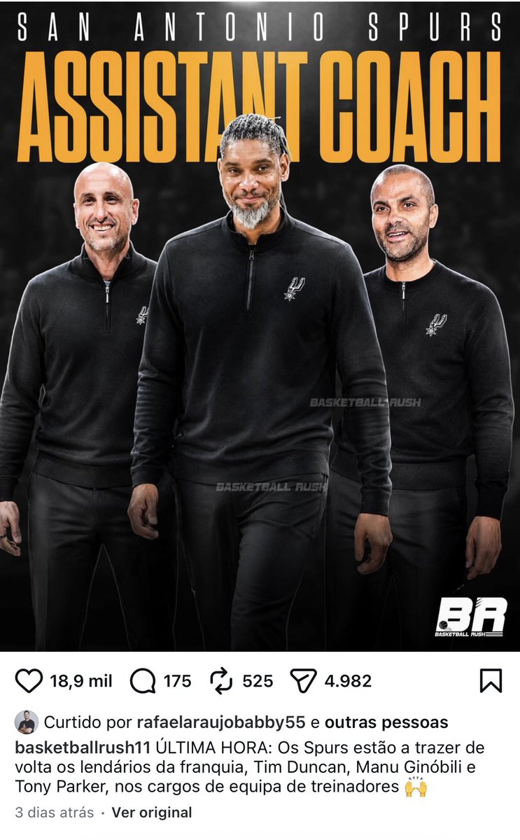 picapaupontexan's tweet photo. Aí sim , vamos com tudo e com todos essa próxima temporada
@CulturaPopPod  isso é verídico?
#gospursgo https://t.co/GJkzCF6mOq