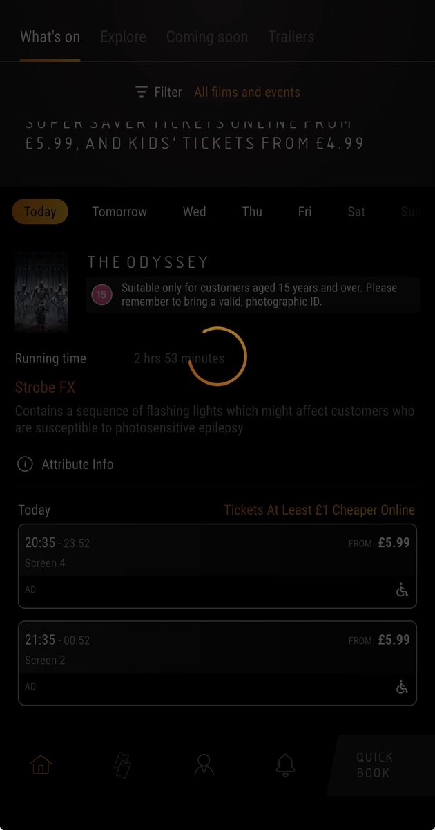 ReggaeRich_'s tweet photo. @vuecinemas trying to get tickets for Brand New Day on Saturday and all I’m getting from the app and website is this. This is when I try to view any event. Can’t get to the screen where you select your seats. And before you ask, yes I have internet connection. Fix yo app plz thx https://t.co/p1Iy8pgQzI