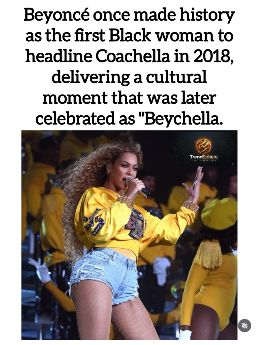 Trendsphere8dj's tweet photo. Why did one 2018 performance permanently rename a global festival? 🐝
#Beyonce #Beychella #MusicHistory #PopCulture #HBCU #Coachella #CulturalMoments https://t.co/iVTdv8lFKP