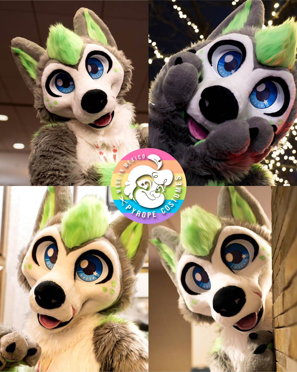 PyropeCostumes's tweet photo. Meet Greasy! A digitigrade fullsuit we finished back in 2023 💚 https://t.co/0AeCmcvopk