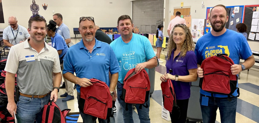 TECOPeoplesGas's tweet photo. Back-to-school season is almost here, and our Orlando team helped local students get ready! Team members packed backpacks at @OdysseyMS_OCPS in support of @OrlandoASAS, and Peoples Gas proudly sponsored the event. https://t.co/ObuKuMzNhK