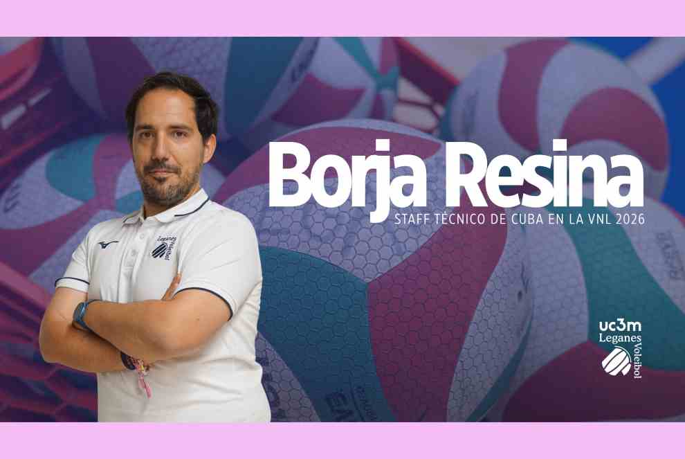 Leganews's tweet photo. DXT | Borja Resina, entrenador de cantera y estadístico del Superliga 2 Femenino del UC3M Voleibol #Leganés, vive la experiencia de la Volleyball Nations League con la selección de Cuba
https://t.co/QHh5Yc2zf4 https://t.co/8Ht7XEM8a4