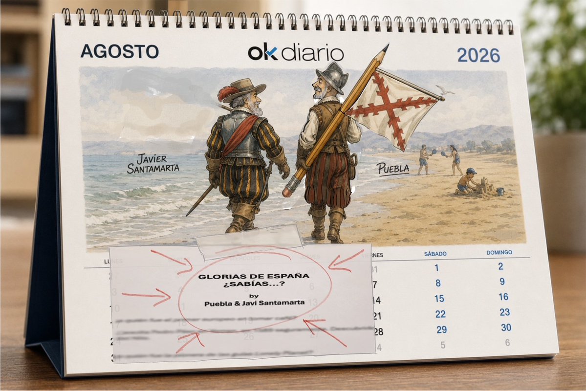 PUEBLAdibujante's tweet photo. Desde el próximo lunes 3 de agosto el capitán de Los Tercios Divulgadores @JaviSantamarta y este humilde piquero, publicaremos en @okdiario la serie #GloriasDeEspaña, unas  refrescantes chispas históricas, que buena falta hacen; tanto por lo histórico como por lo refrescante https://t.co/71RkgKnr2f